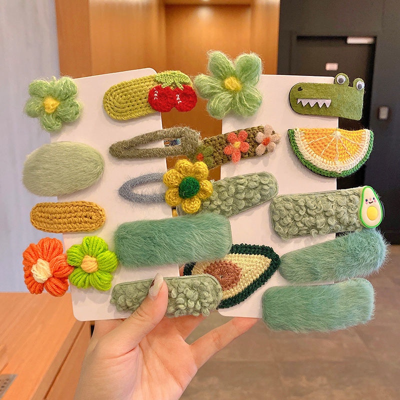 Kẹp Tóc Lông Nhung Kiểu Nhật Dễ Thương Xinh Xắn Dành Cho Nữ 2022