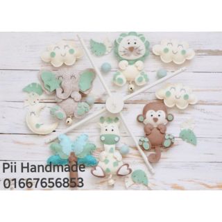 TREO NÔI CHO BÉ YÊU HANDMADE VẢI NỈ 012 - KHUNG TREO NÔI - ĐỒ TREO NÔI