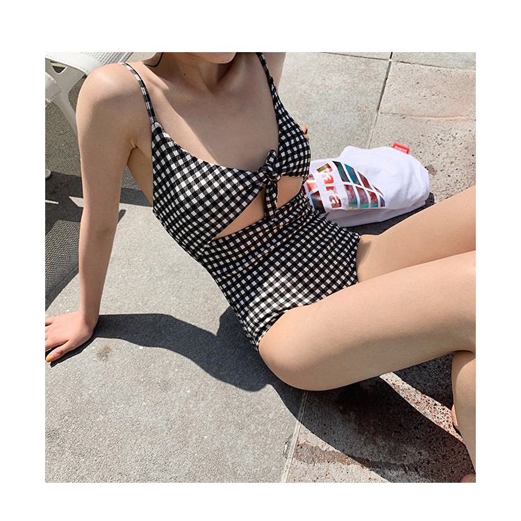 [2 Màu] Bikini 1 Mảnh, Đồ Bơi Đi Biển Sọc Kẻ Nhẹ Nhàng, Tinh Tế Mã BN - 214