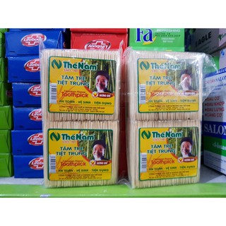 Tăm tre tiệt trùng Thế Nam 1 lốc 10 gói
