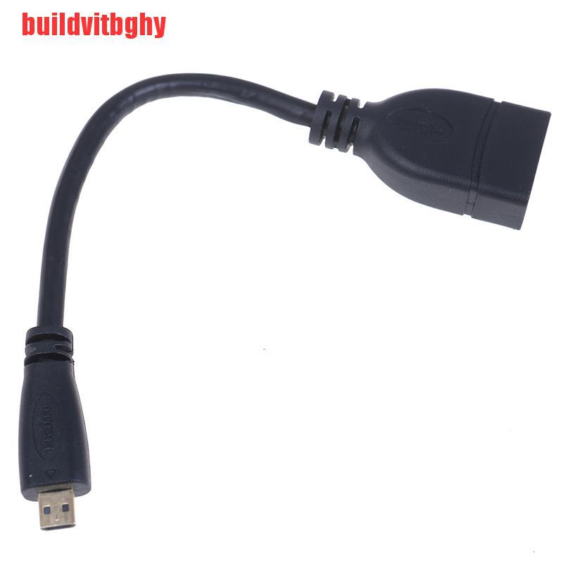 (Mua-Code) Giắc Chuyển Đổi Từ Micro Hdmi Sang Hdmi Male Sang Female Cho Hdtv Type D Hdmi