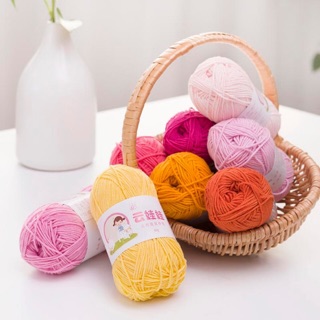 Len BABY YARN JEAN 40gr, len baby cao cấp an toàn cho bé - Mã màu 01 - 49