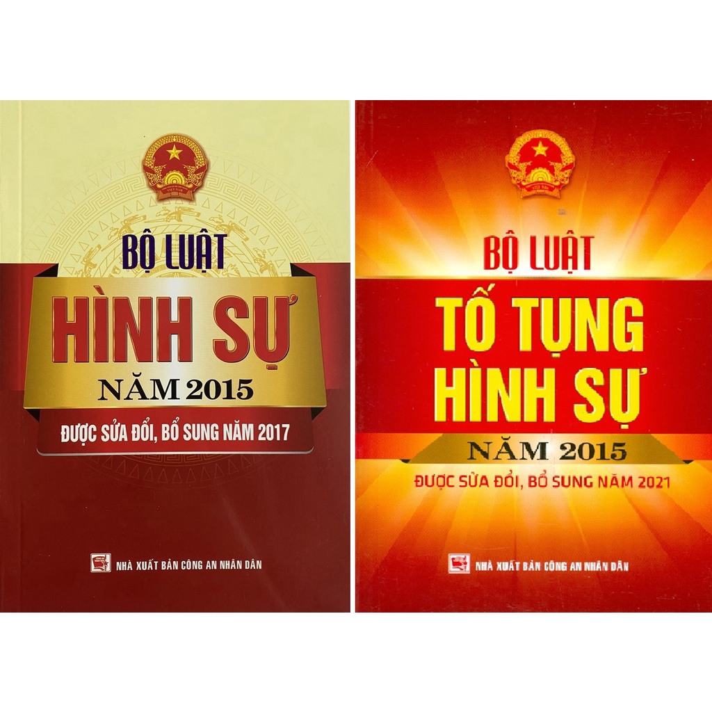 Sách Combo Bộ Luật Hình Sự Năm 2015 Và Bộ Luật Tố Tụng Hình Sự Được Sửa Đổi Bổ Sung Năm 2017 | BigBuy360 - bigbuy360.vn