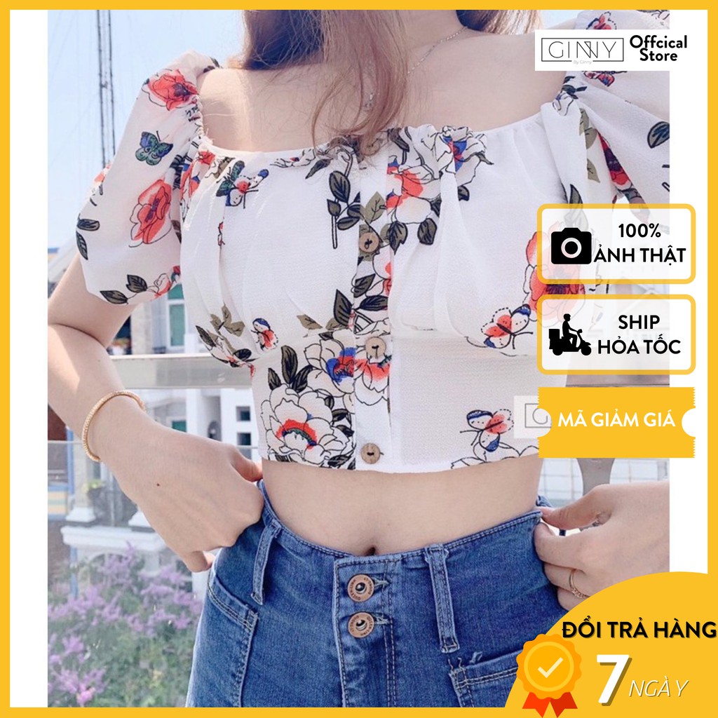 Áo Croptop Nữ Hoa Nhí TH-01 ULZZANG