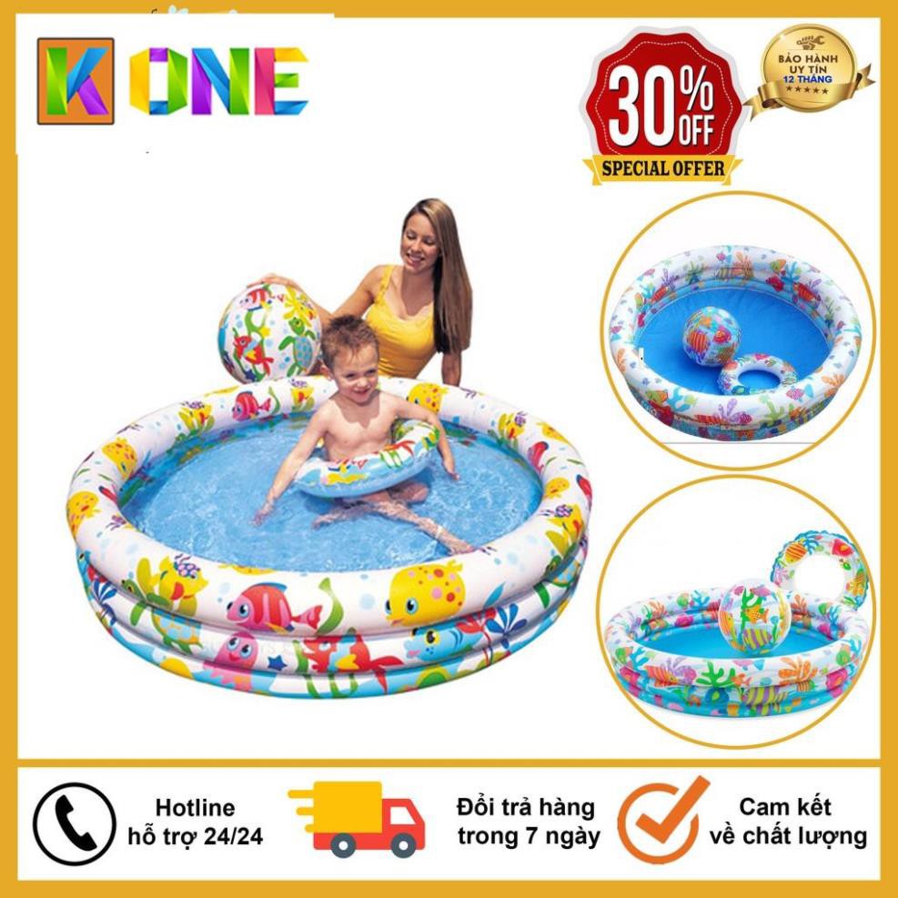 Bể Bơi Phao Tròn 3 Tầng 3 Chi Tiết, Tặng Kèm Phao Và Bóng Chơi Trong Bể Bơi Cho Bé