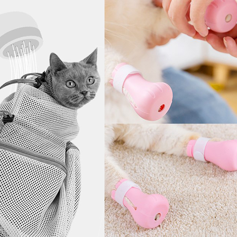 Bộ 4 Bọc Chân Mèo Bằng Silicone Chất Lượng Cao
