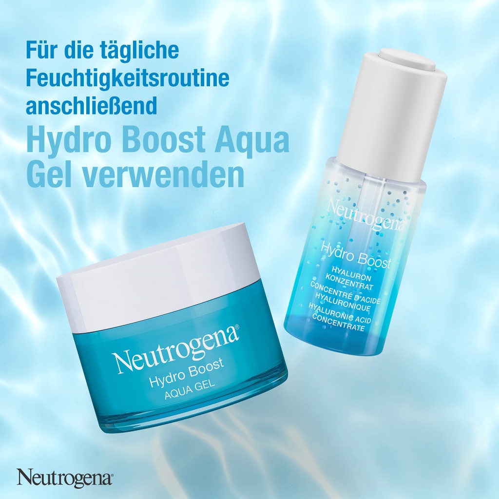 Serum Neutrogen Hyaluron với 2 dạng axit hyaluronic, Provitamin B5 & Công nghệ Prebiotic, Dưỡng ẩm chuyên sâu