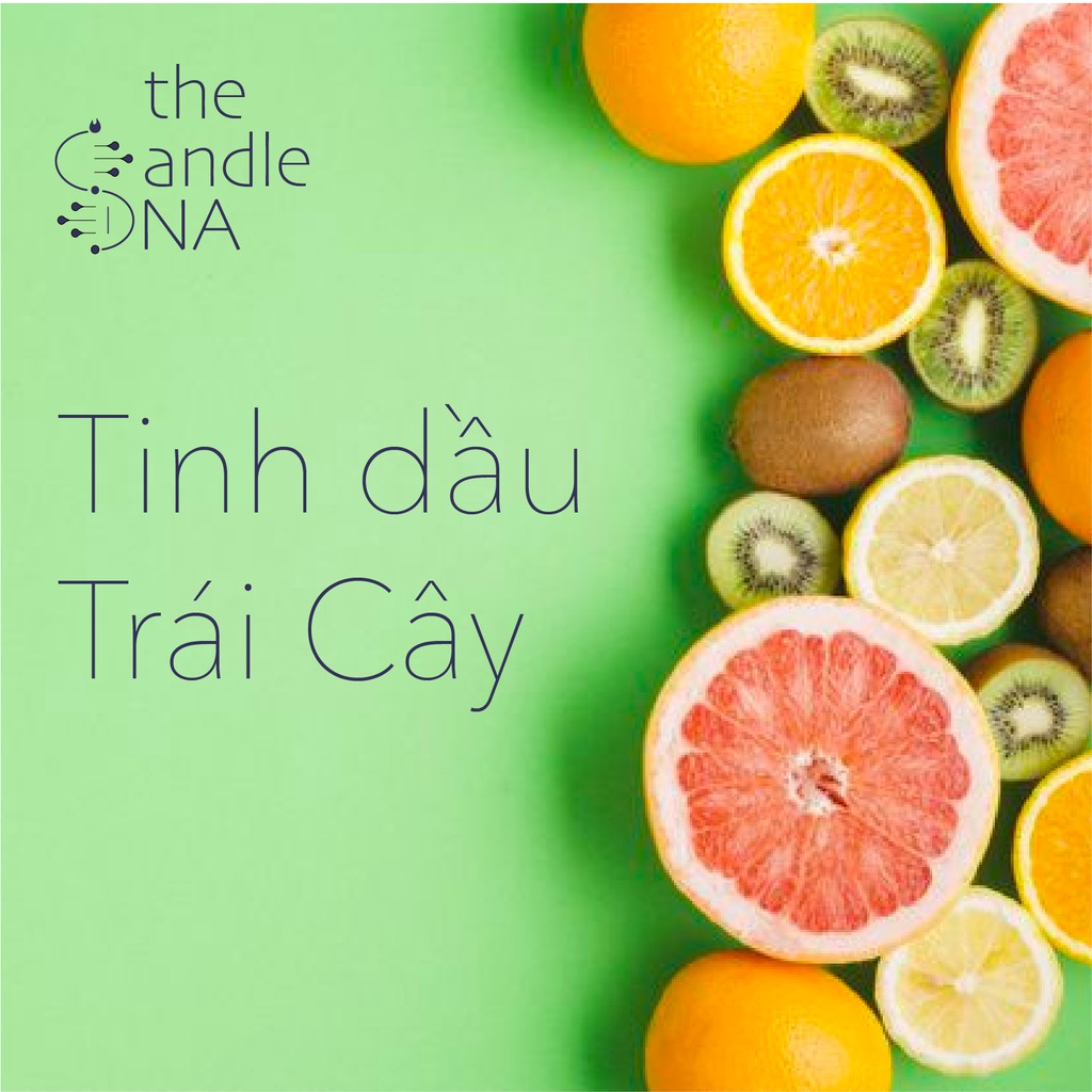 [4 Loại] - Tinh dầu thiên nhiên họ TRÁI CÂY - 10ml nguyên chất - The Candle DNA