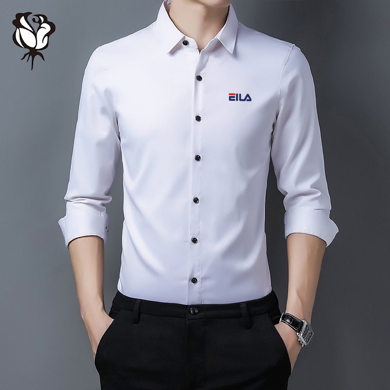 Áo Sơ Mi Dài Tay Màu Sắc Cổ Điển Thời Trang Cho Nam