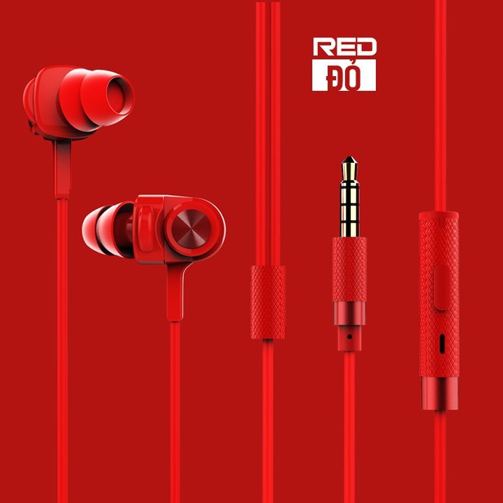 Tai nghe có dây Jack 3.5 in ear REMAX RM-900F chất âm tốt