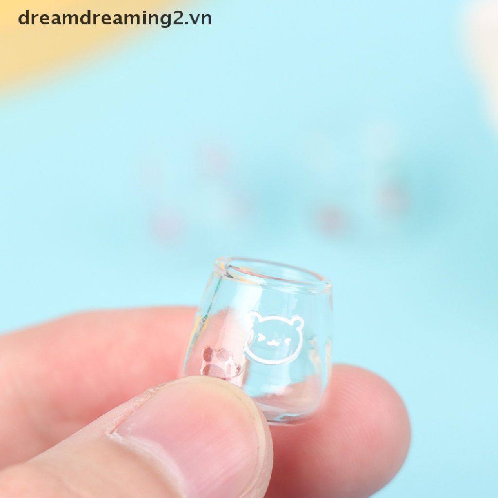 Bộ 4 Cốc Thủy Tinh Trong Suốt Dùng Trang Trí Nhà Cửa