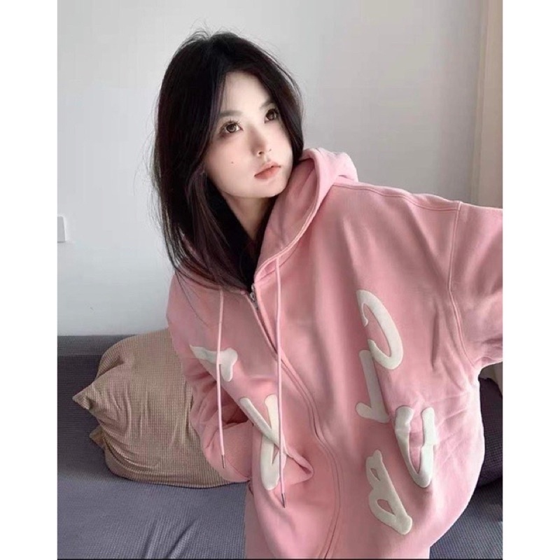 Áo khoác 2 lớp mũ  siêu hot 2 màu nam nữ đều AUTO