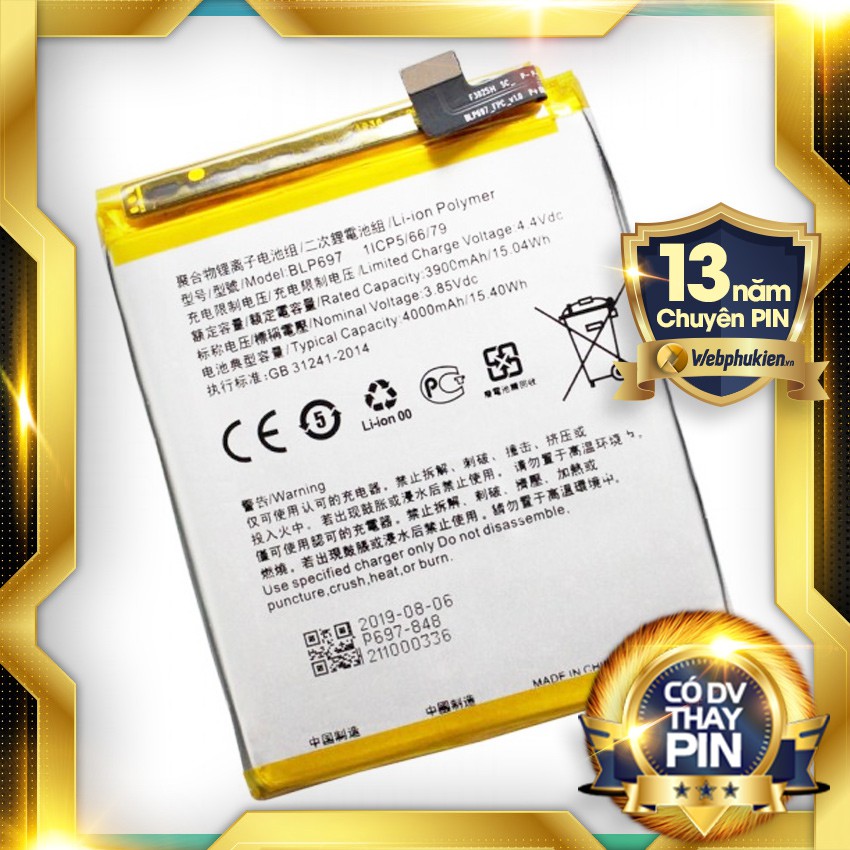Pin zin cho Oppo F11 Pro BLP697 - 4000mAh