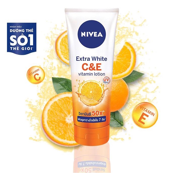 Sữa Dưỡng Thể Dưỡng Trắng Nivea Extra White C&amp;E Vitamin Lotion 180ml - 84374