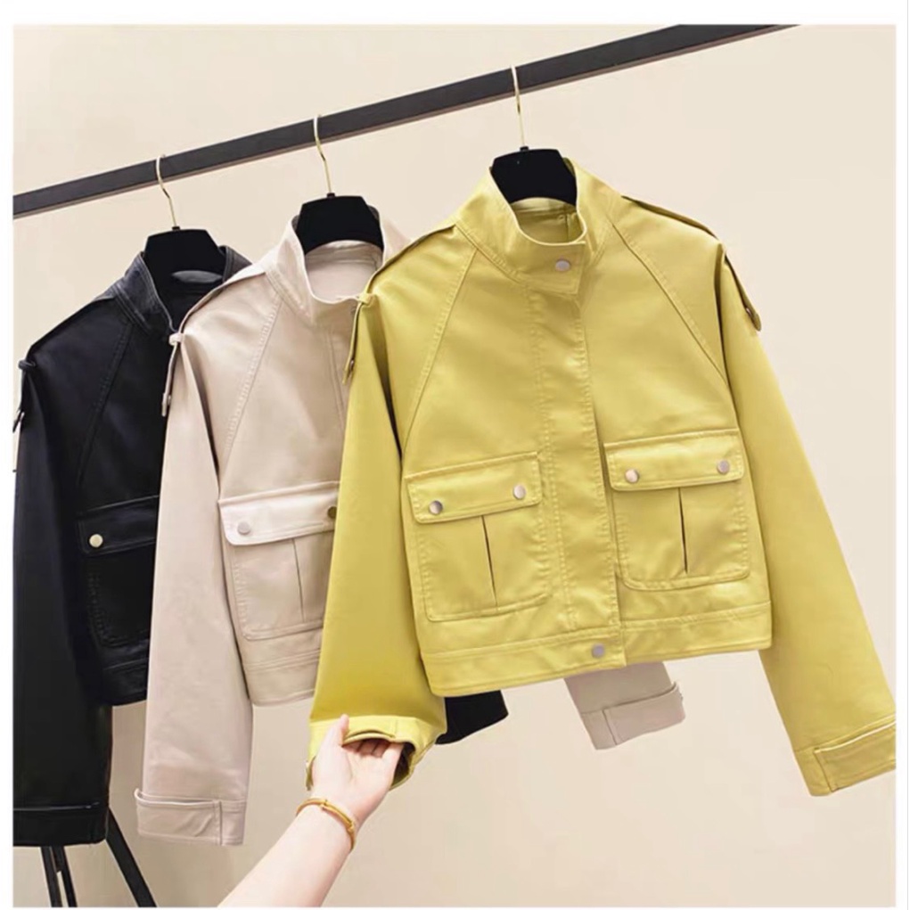 Áo Khoác Kaki Nữ Kiểu Dáng Vest Dây Kéo Ôm Dáng Sang Trọng Thanh Lịch U [NewUnisex]