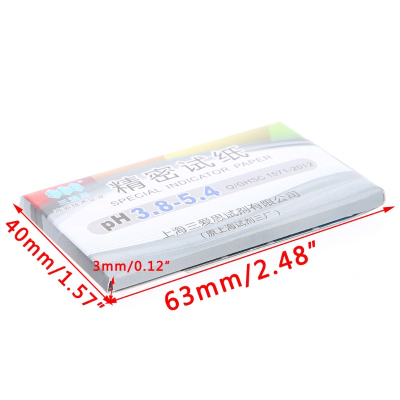Set 80 Giấy Đo Độ Ph 3.8-5.4