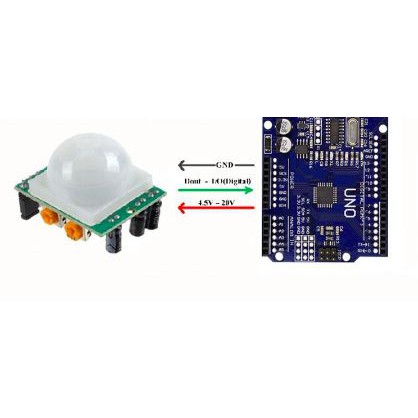 Mạch cảm biến thân nhiệt chuyển động Pir HC SR501 - Module arduino