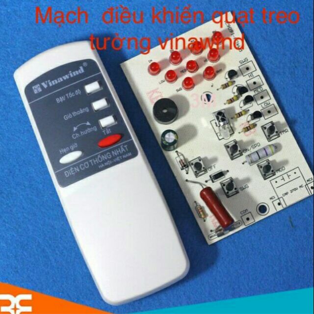 Tay điều khiển và mạch điều khiển quạt treo tường Vinawind