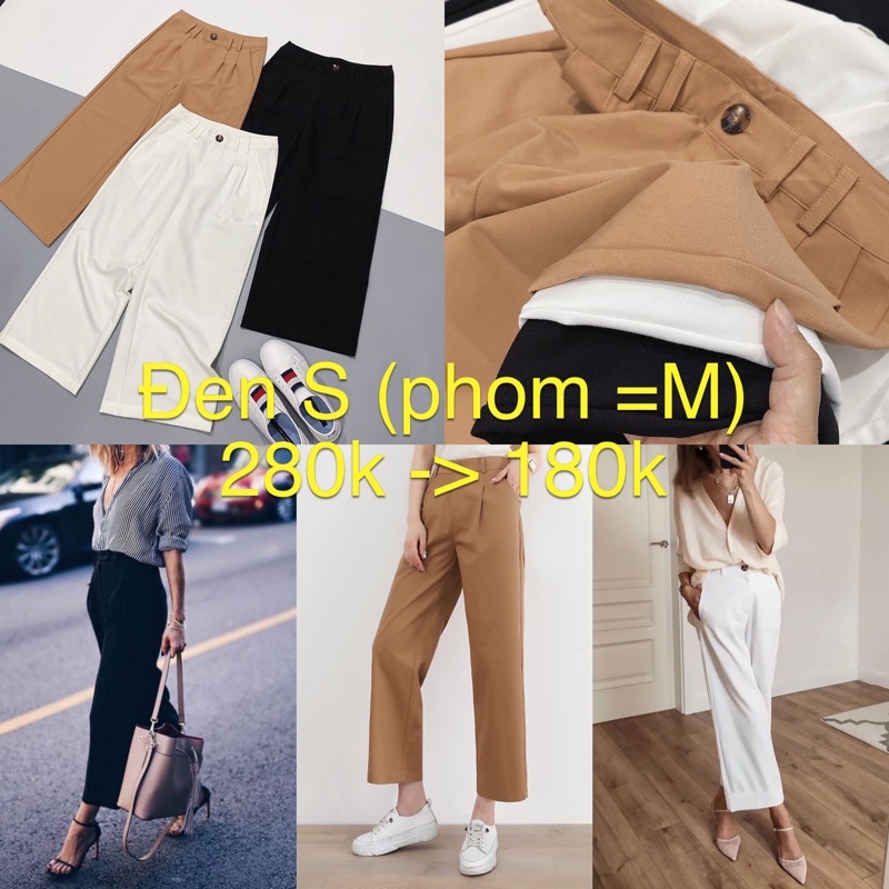 Quần culotte lửng 280k -> 180k