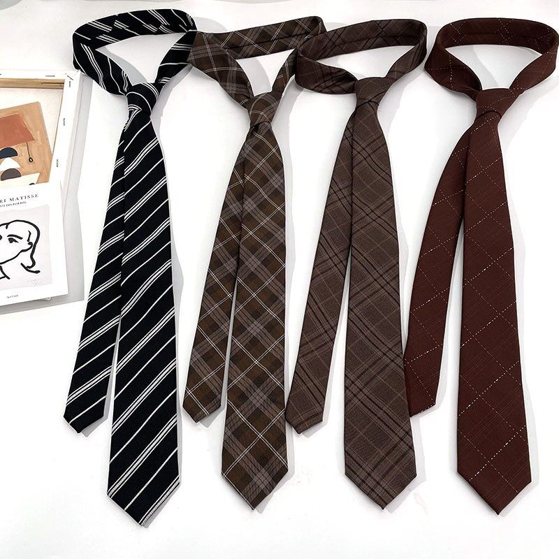 Cà Vạt cotton Sọc Ca Rô Thời Trang Anh Quốc Cá Tính