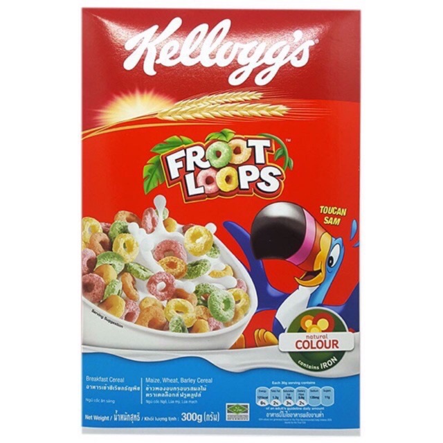 Ngũ cốc ăn sáng Kellogg’s Froot Loops 300g