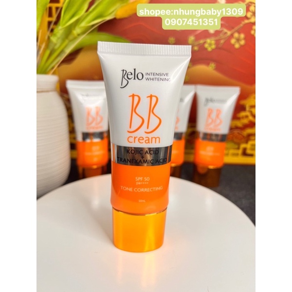 Kem Belo BB Tranexamic + kojic kem nền và làm sáng da