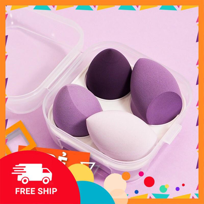 (Hàng mới về) Set hộp 8 và hộp 4 mút trang điểm siêu mềm hình quả trứng có thể dùng khô và ướt🍎🍎 | BigBuy360 - bigbuy360.vn