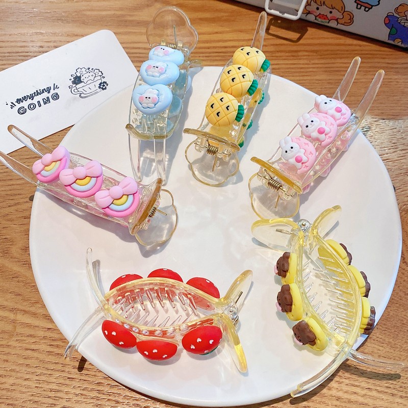 Kẹp Tóc Hình Cá Mập Hoạt Hình Dễ Thương Cho Bé Gái