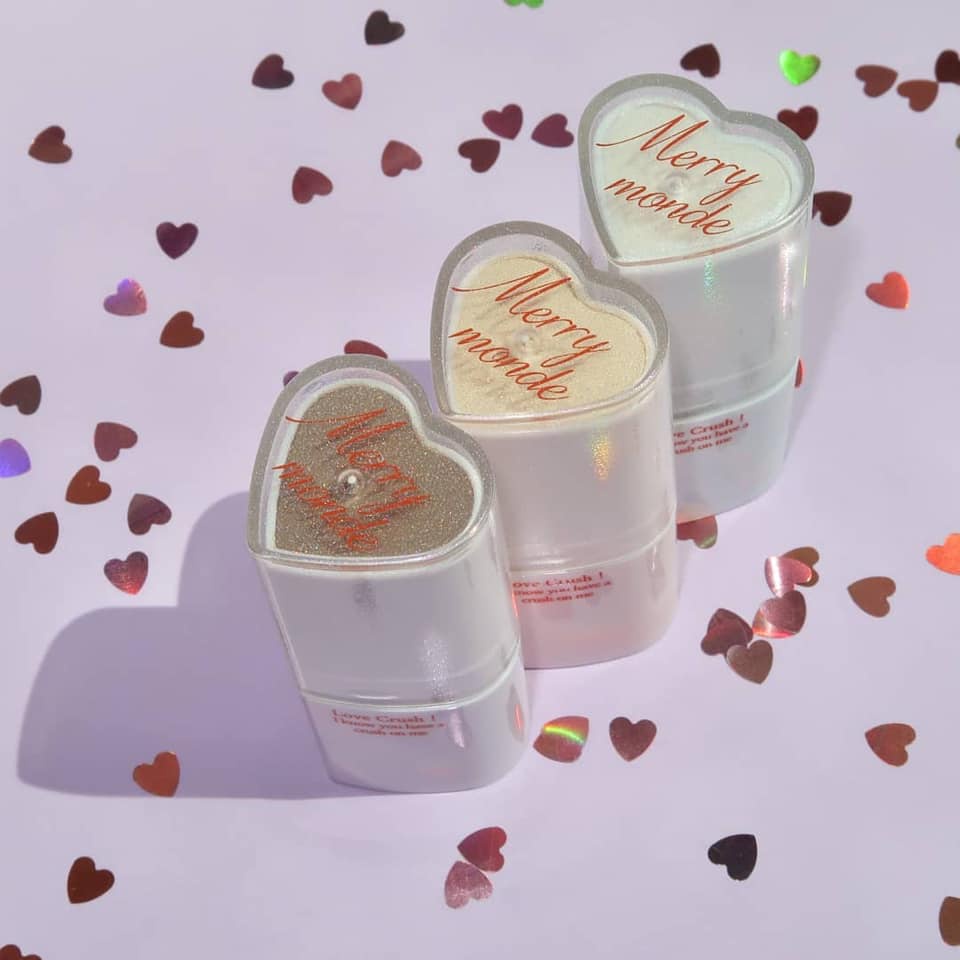 Phấn nền tạo khối bắt sáng dạng thỏi MERRY MONDE Love Crush Heart Stick
