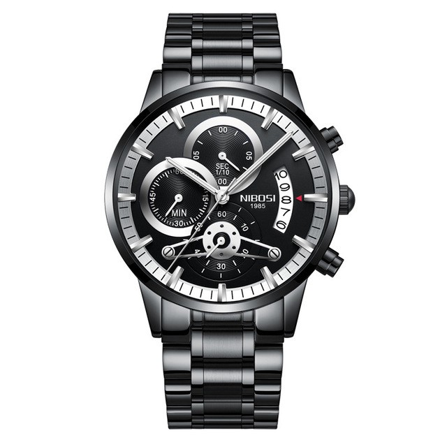 [Tặng vòng tay] Đồng hồ nam NIBOSI chính hãng NI2309-1.04 Fullbox dây đeo hợp kim cao cấp không gỉ