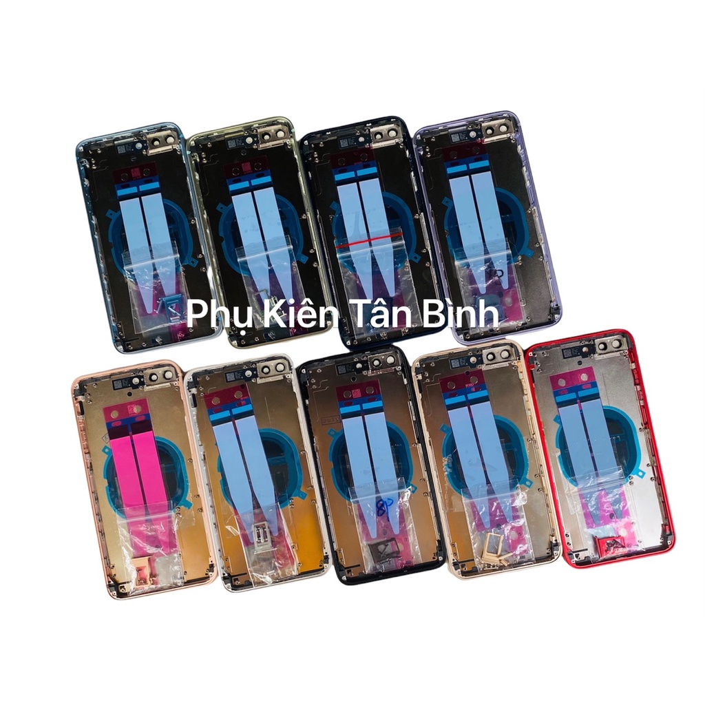 Vỏ thay thế cho 8Plus cạnh vuông lưng kính siêu đẹp