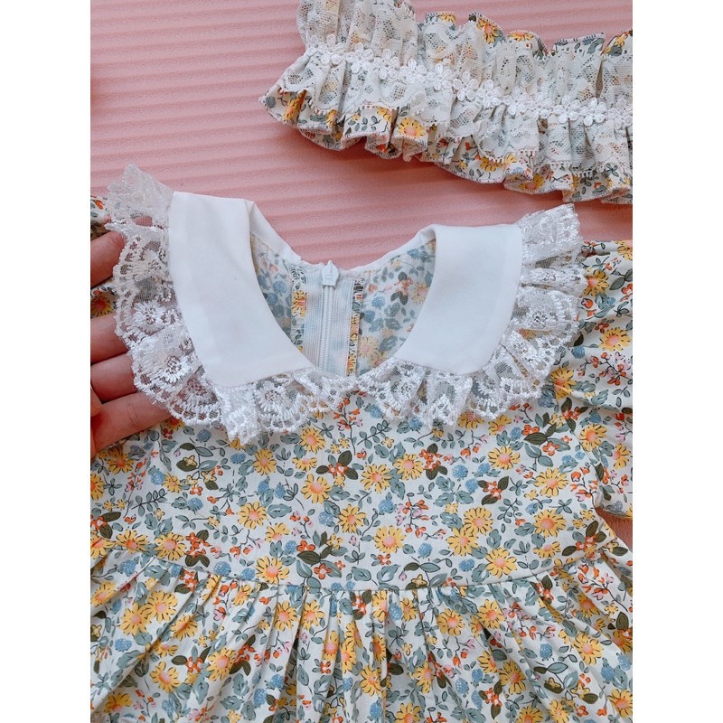 Váy lolita cho bé gái sơ sinh, 0,1,2,3,4,5,6,7,8 tuổi Babystore88, Đầm công chúa bé gái hàng thiết kế V11