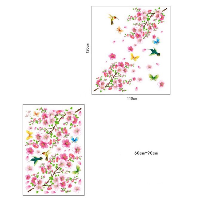 Decal dán tường hoa đào | BigBuy360 - bigbuy360.vn