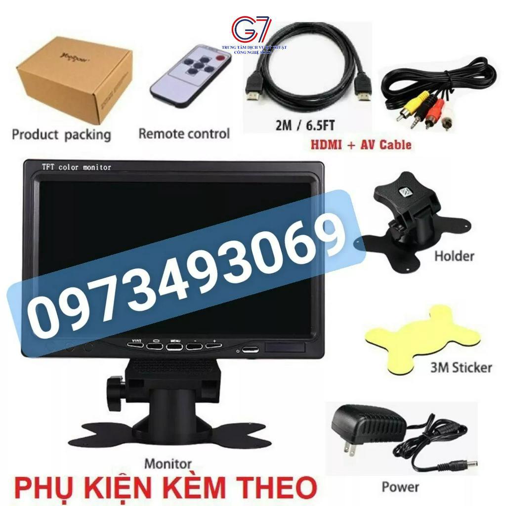 Màn hình test camera quan sát 7 inches HD 1024P có HDMI, VGA & AV