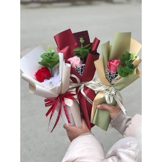 Sỉ 50 bó hoa sáp 1 bông thơm