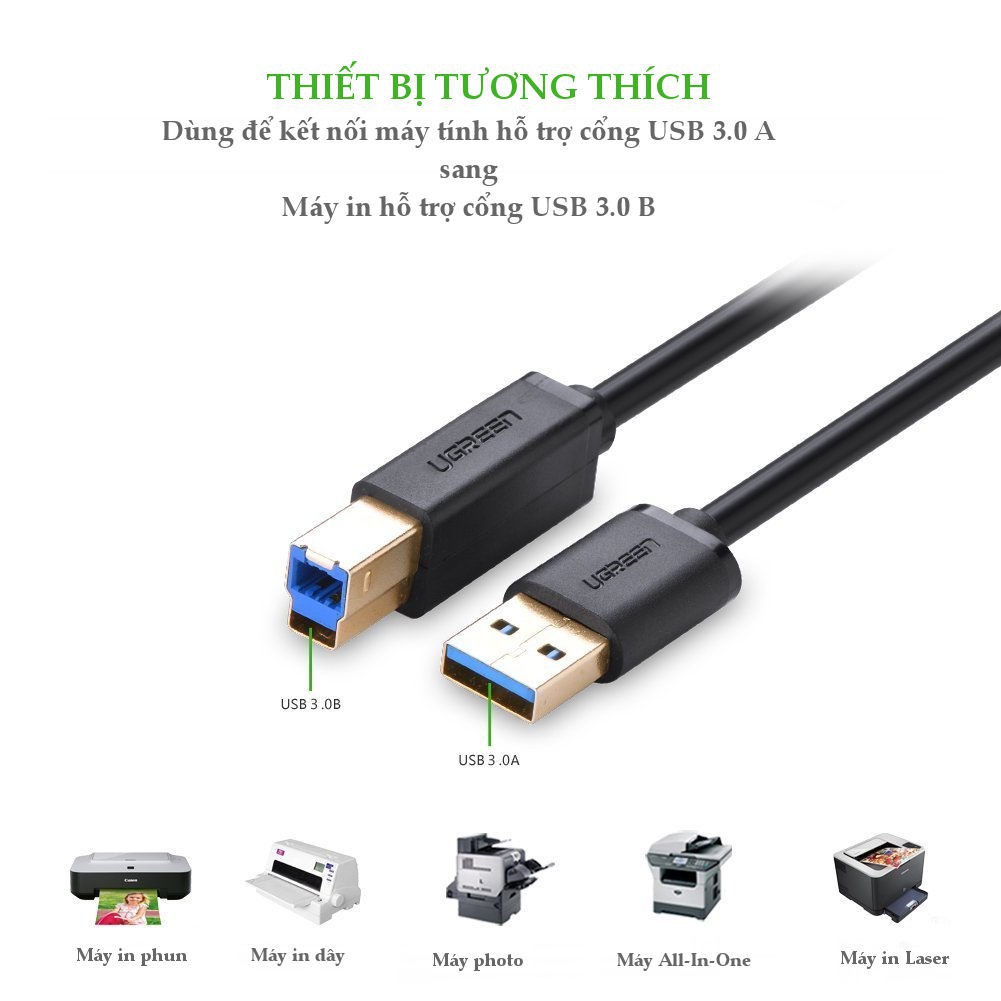 Cáp usb 3.0 dùng cho ổ cứng cắm ngoài chính hãng Ugreen 10372