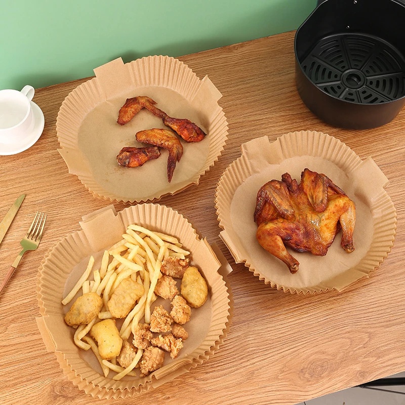 Set 50/100 Tấm Lót Nồi Chống Dính Dùng Một Lần Hình Vuông 16CM 20CM