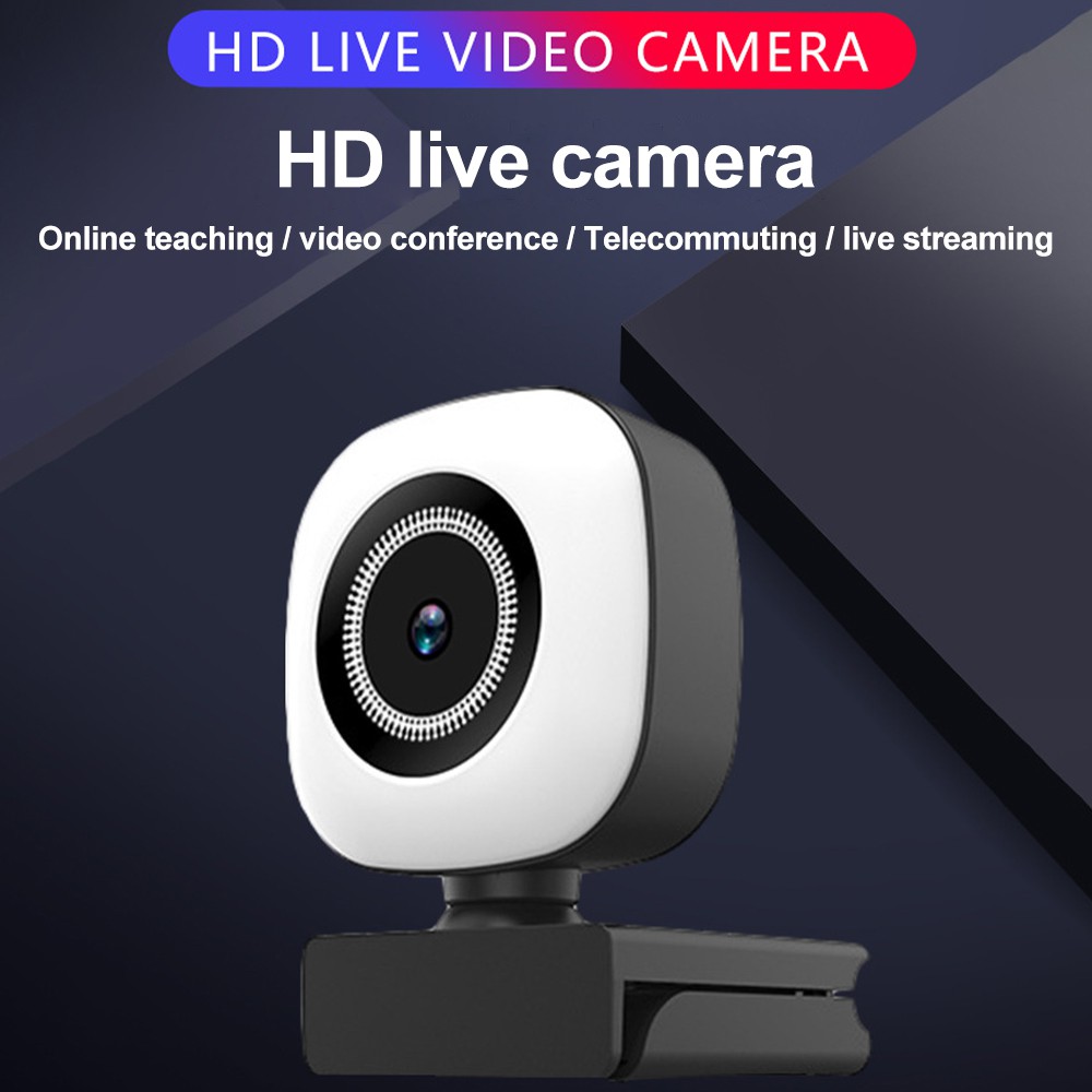 Webcam Usb 2k / 1080p Kèm Vòng Đèn Cho Máy Tính | BigBuy360 - bigbuy360.vn