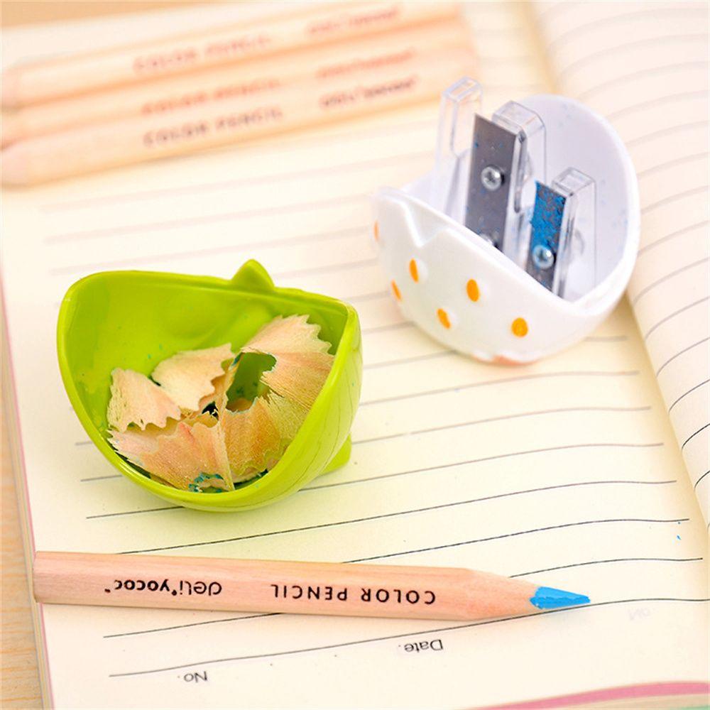 PISTA Đồ Chuốt Bút Chì Hai Lỗ Họa Tiết Hoạt Hình Dành Cho Học Sinh