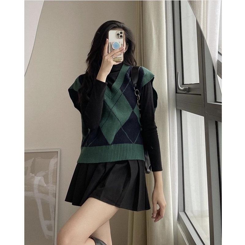 Áo Gile Len Họa Tiết Hàng Quảng Châu M1054-Violet