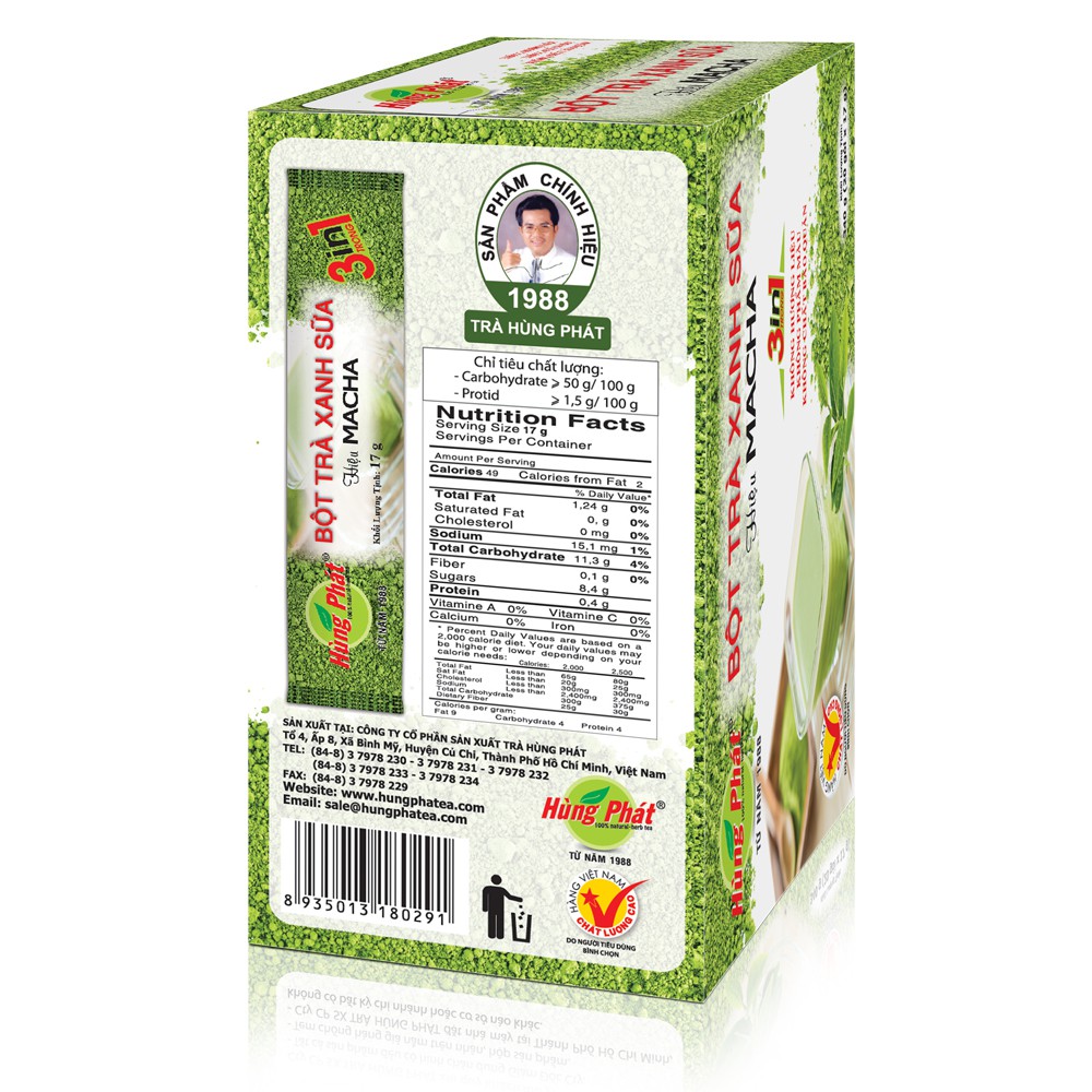 Bột Trà Xanh Sữa Hiệu Macha - Macha Green Milk Tea Instant Powder | BigBuy360 - bigbuy360.vn
