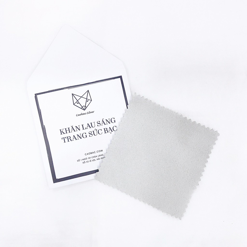 Combo Khăn Lau Bạc Và Nước Rửa Bạc Dung Dịch Làm Sáng Trang Sức Caobac Jewellery Nhanh Chóng Tiện Lợi Tại Nhà Đơn Giản