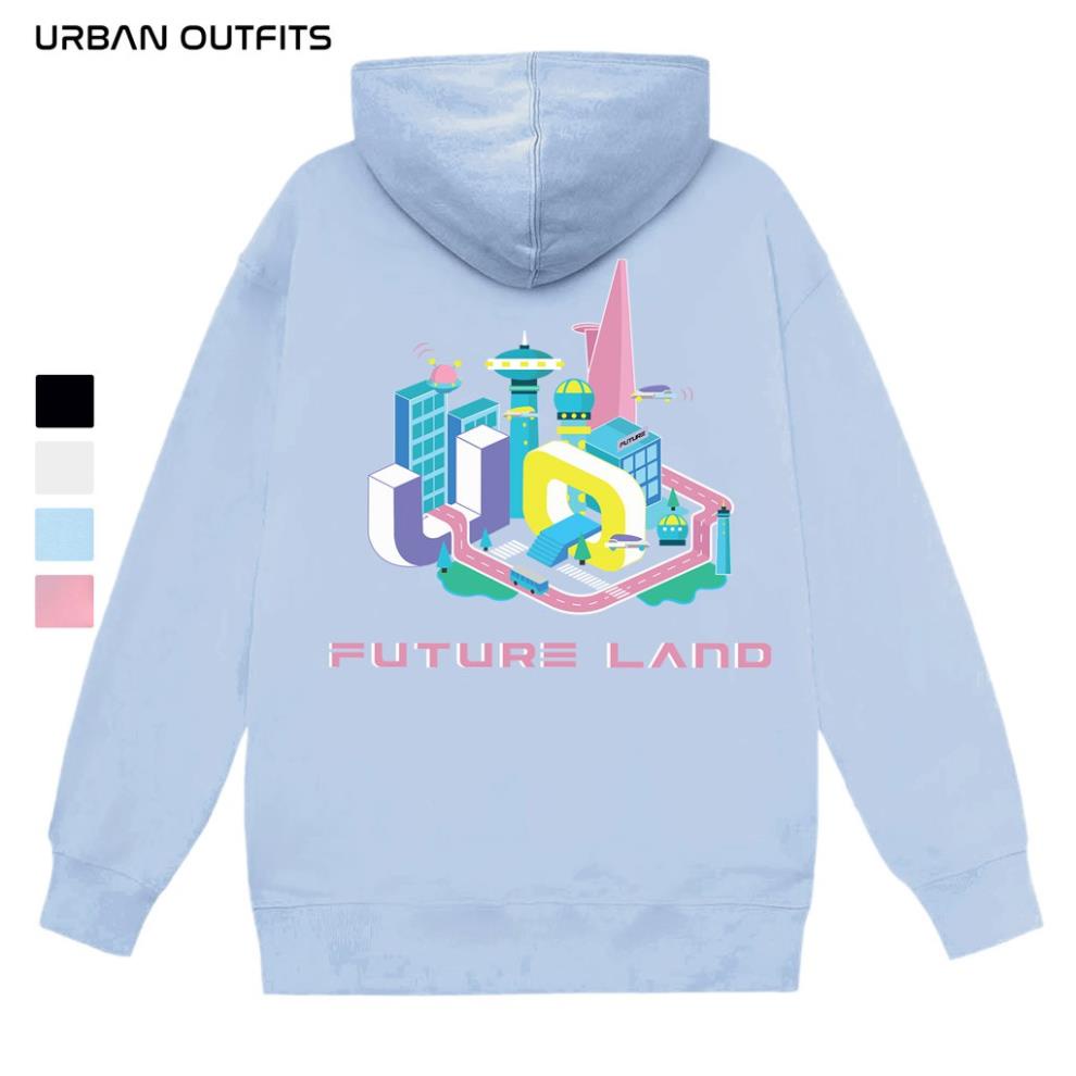 Áo Hoodie Nam Nữ Form Rộng URBAN OUTFITS In Future Land HOO01 Chui Đầu Thun Cotton Nỉ Local Brand -hu87