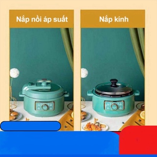 Nồi áp suất điện đa năng Nineshield 4L chính hãng, nấu lẩu, nấu cháo, nấu cơm, ninh xương, chiên xào hoala1080