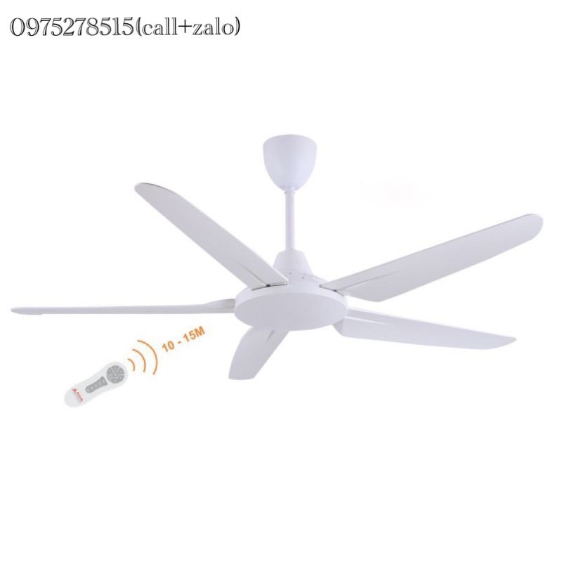 Quạt Trần Không Đèn MS-7004HB, Có Điều Từ Xa, Đường Kính Cánh 1m35, Động Cơ Lõi Đồng, 5 cánh ABS  [Bảo Hành 5 Năm] | BigBuy360 - bigbuy360.vn