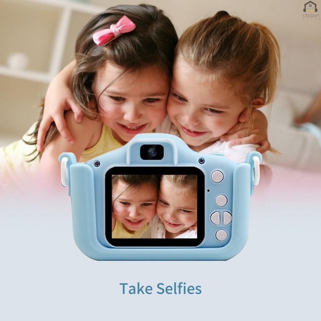 Camera kỹ thuật số 20MP 1080P HD dễ thương có thể sạc lại màn hình 1.9 Inch 32GB hỗ trợ thẻ nhớ cho bé 3-10
 | BigBuy360 - bigbuy360.vn