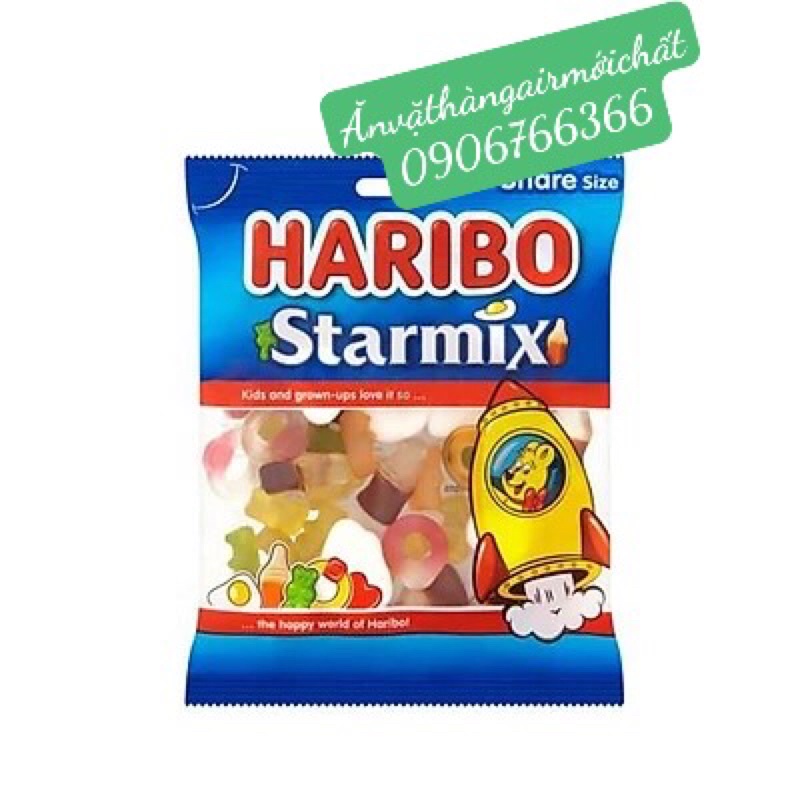 Kẹo Dẻo Haribo Gold Bears/Star Mix Gói 80g - Date 2023