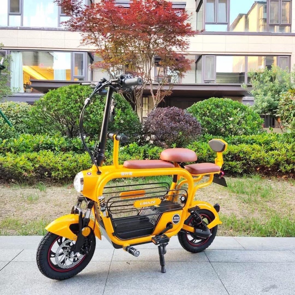 Xe điện mini LIHAZE 3 yên mẫu mới, pin Lithium 48V-15a, Hàng chính hãng