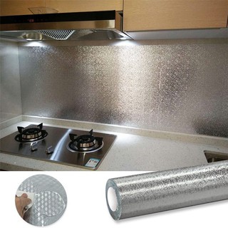 Decal giấy bạc dán bếp cách nhiệt , chống dầu dễ vệ sinh dán tường giá rẻ bền đẹp EMI