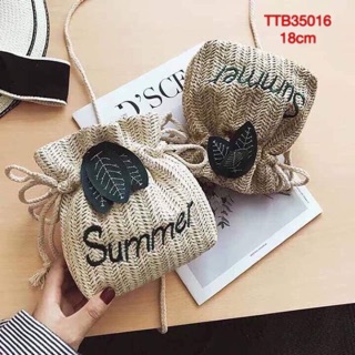 balo rút mini in chữ 2 màu